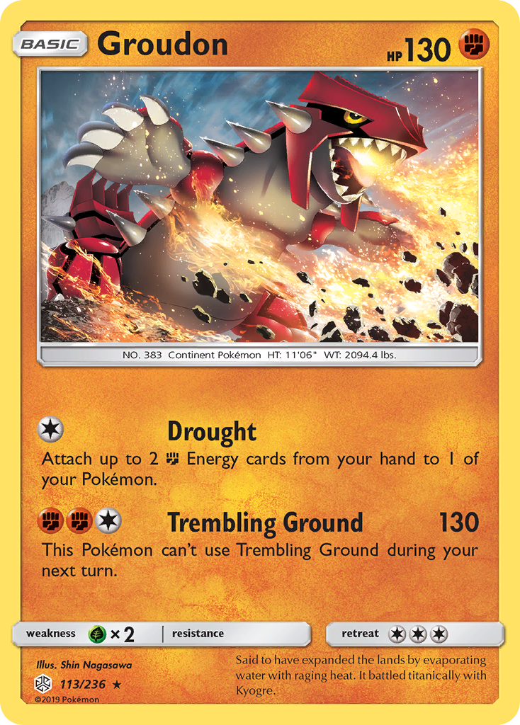 Groudon (113/236) [Sun & Moon: Cosmic Eclipse] | Total Play