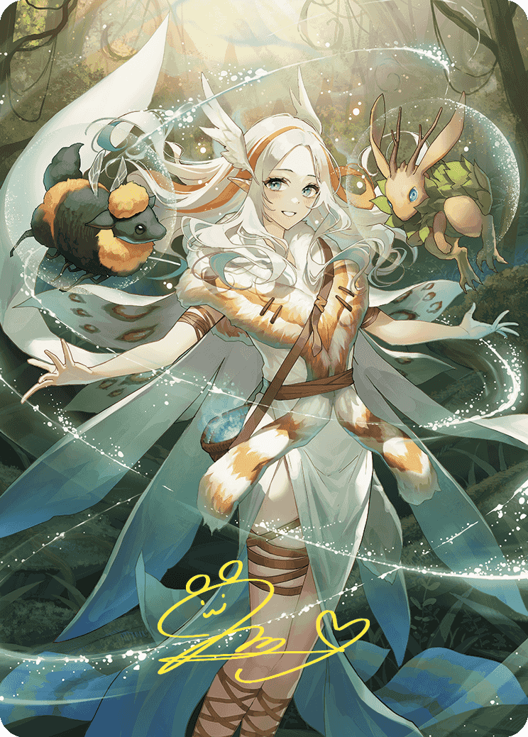 Greater Auramancy Anime Art Card (Gold-Stamped Signature) [Wilds of Eldraine Art Series] | Total Play