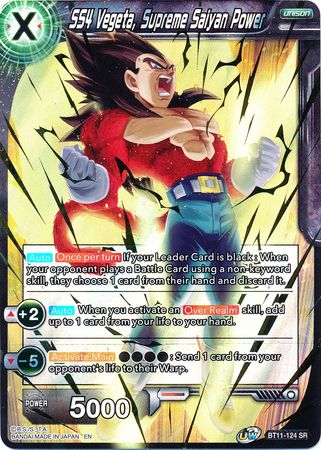 SS4 Vegeta, Supreme Saiyan Power (BT11-124) [Vermilion Bloodline 2nd Edition] | Total Play