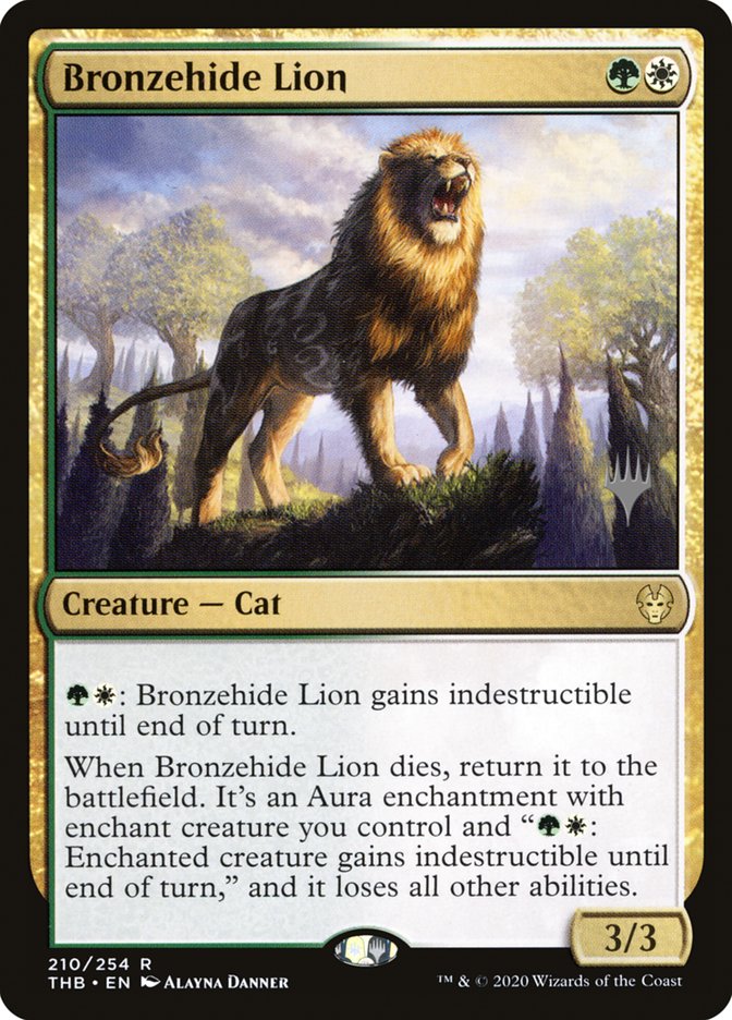 Bronzehide Lion (Promo Pack) [Theros Beyond Death Promos] | Total Play