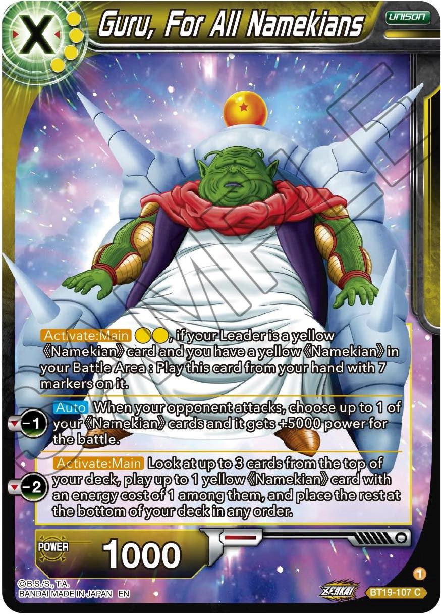 Guru, For All Namekians (BT19-107) [Fighter's Ambition] | Total Play