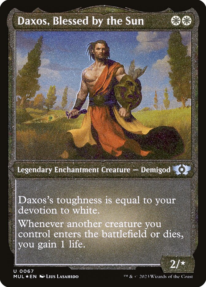 Daxos, Blessed by the Sun (Foil Etched) [Multiverse Legends] | Total Play