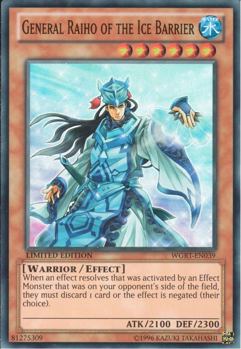 General Raiho of the Ice Barrier [WGRT-EN039] Super Rare | Total Play