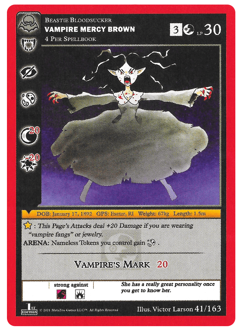 Vampire Mercy Brown [Cryptid Nation: Nightfall First Edition] | Total Play