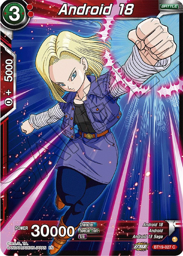 Android 18 (BT19-027) [Fighter's Ambition] | Total Play