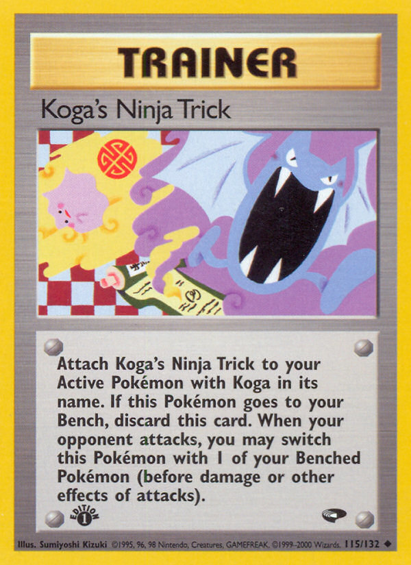 Koga's Ninja Trick (115/132) [Gym Challenge 1st Edition] | Total Play