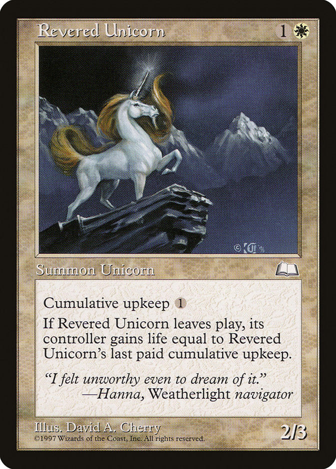 Revered Unicorn [Weatherlight] | Total Play