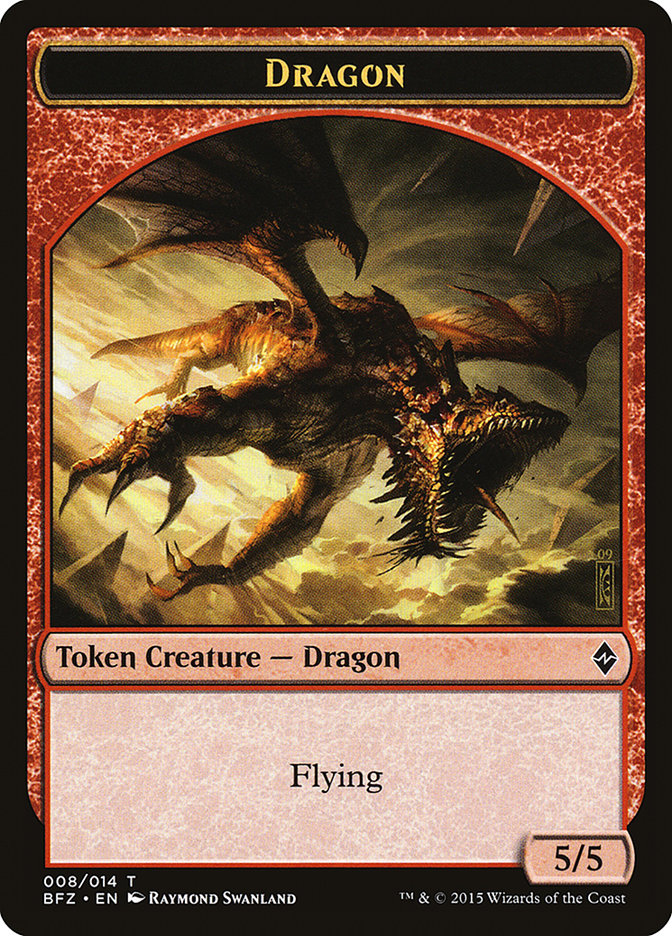 Dragon Token [Battle for Zendikar Tokens] | Total Play