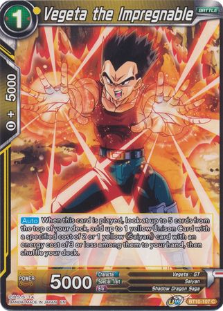 Vegeta the Impregnable (BT10-107) [Rise of the Unison Warrior] | Total Play