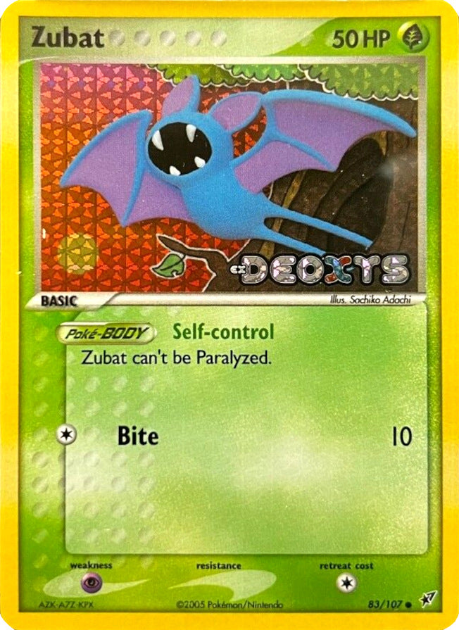 Zubat (83/107) (Stamped) [EX: Deoxys] | Total Play