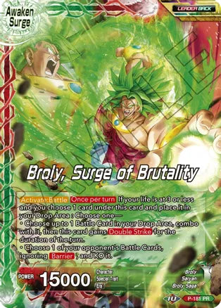 Broly // Broly, Surge of Brutality (P-181) [Mythic Booster] | Total Play