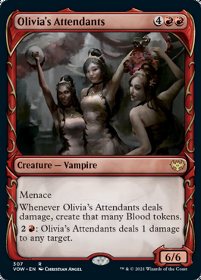 Olivia's Attendants (Showcase Fang Frame) [Innistrad: Crimson Vow] | Total Play