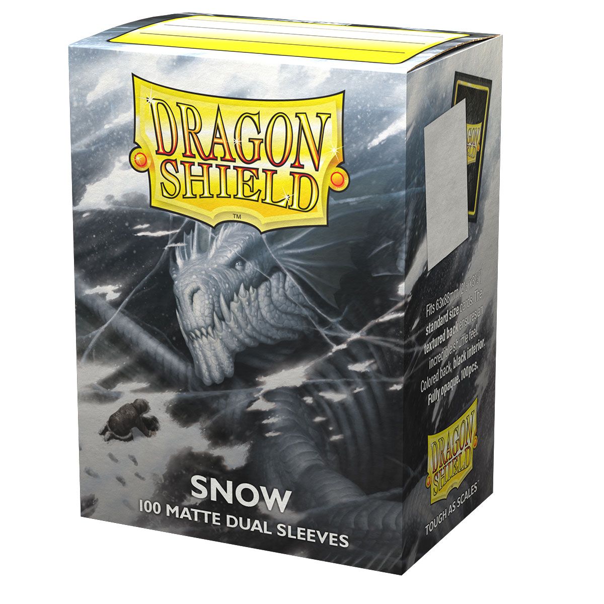 Dragon Shield: Standard 100ct Sleeves - Snow (Dual Matte) | Total Play