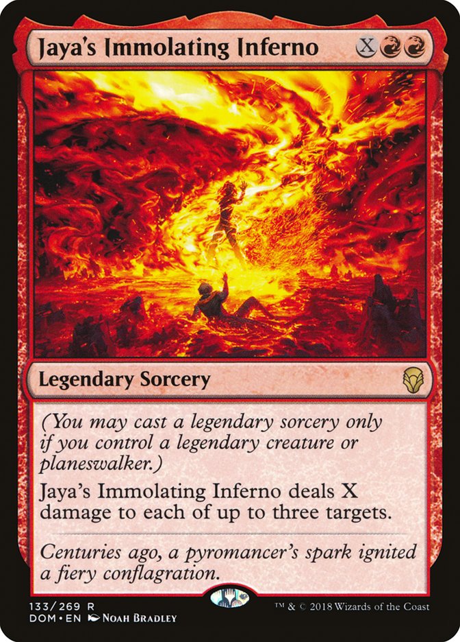 Jaya's Immolating Inferno [Dominaria] | Total Play