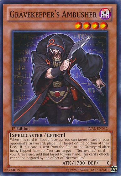 Gravekeeper's Ambusher [LVAL-EN032] Common | Total Play