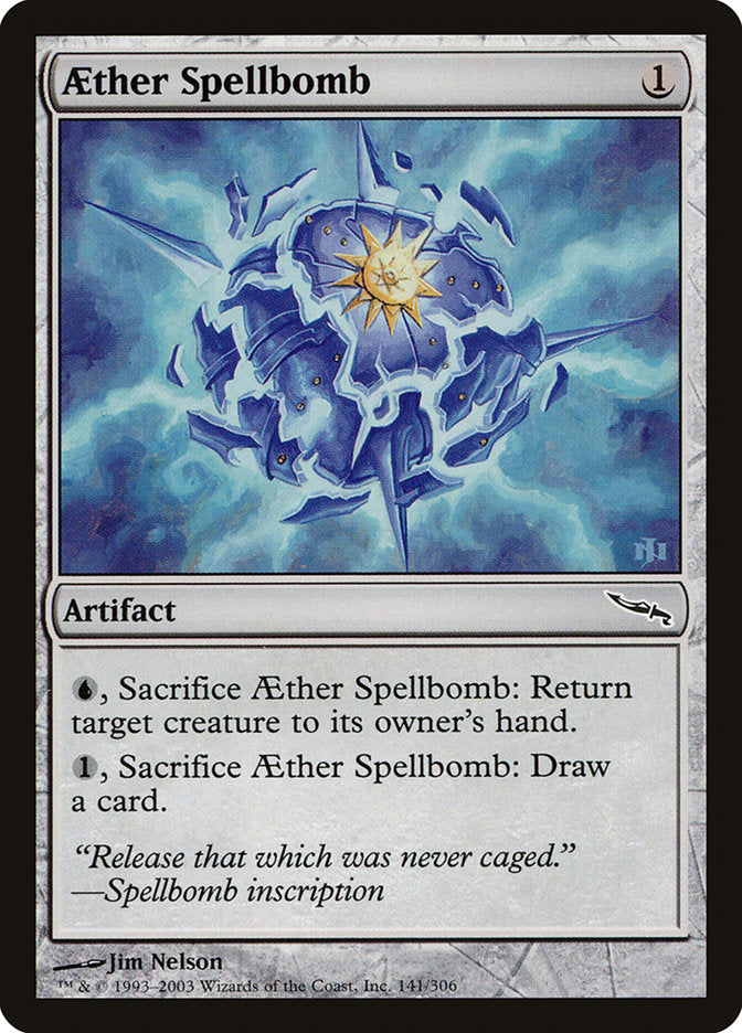 Aether Spellbomb [Mirrodin] | Total Play