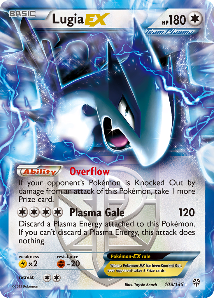 Lugia EX (108/135) [Black & White: Plasma Storm] | Total Play