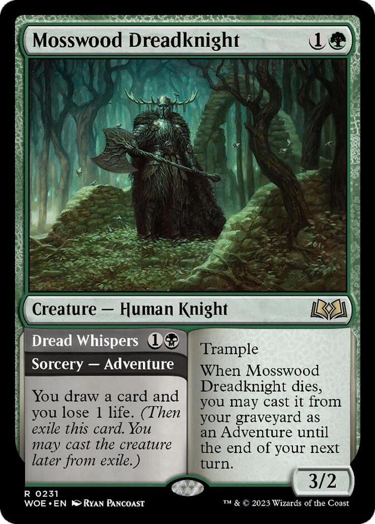 Mosswood Dreadknight // Dread Whispers [Wilds of Eldraine] | Total Play