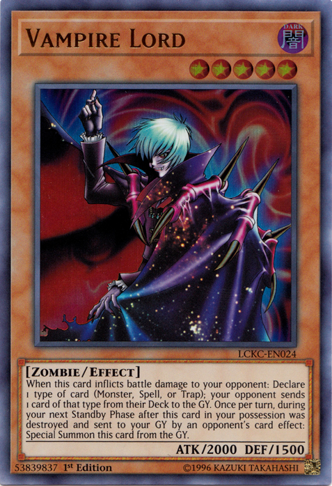 Vampire Lord [LCKC-EN024] Ultra Rare | Total Play