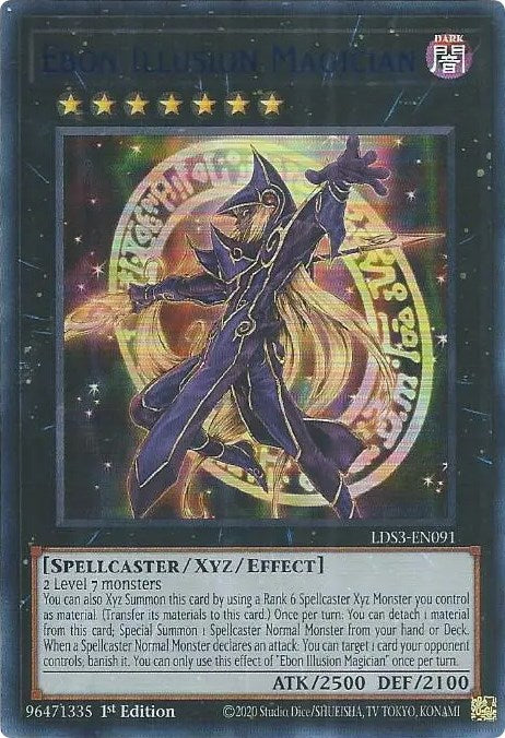 Ebon Illusion Magician (Blue) [LDS3-EN091] Ultra Rare | Total Play