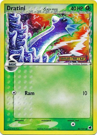 Dratini (46/101) (Delta Species) (Stamped) [EX: Dragon Frontiers] | Total Play