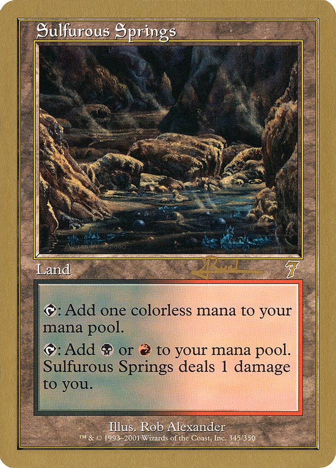 Sulfurous Springs (Antoine Ruel) [World Championship Decks 2001] | Total Play