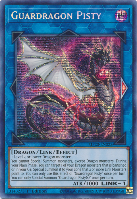 Guardragon Pisty [MP20-EN022] Prismatic Secret Rare | Total Play