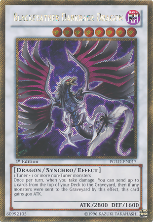 Blackfeather Darkrage Dragon [PGLD-EN017] Gold Secret Rare | Total Play