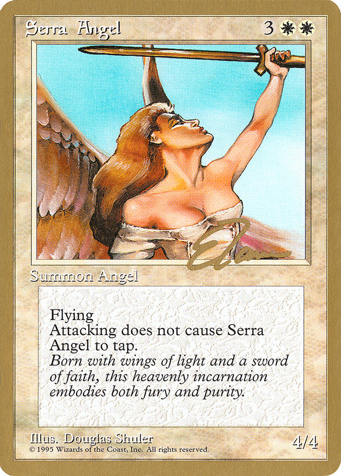 Serra Angel (Eric Tam) [Pro Tour Collector Set] | Total Play