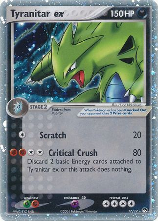 Tyranitar ex (17/17) (Holo) [POP Series 1] | Total Play