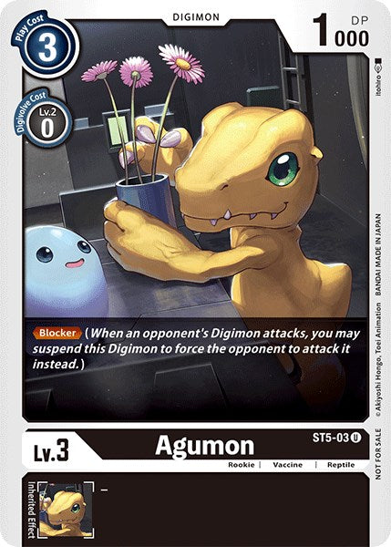 Agumon [ST5-03] (Official Tournament Pack Vol.3) [Starter Deck: Machine Black Promos] | Total Play