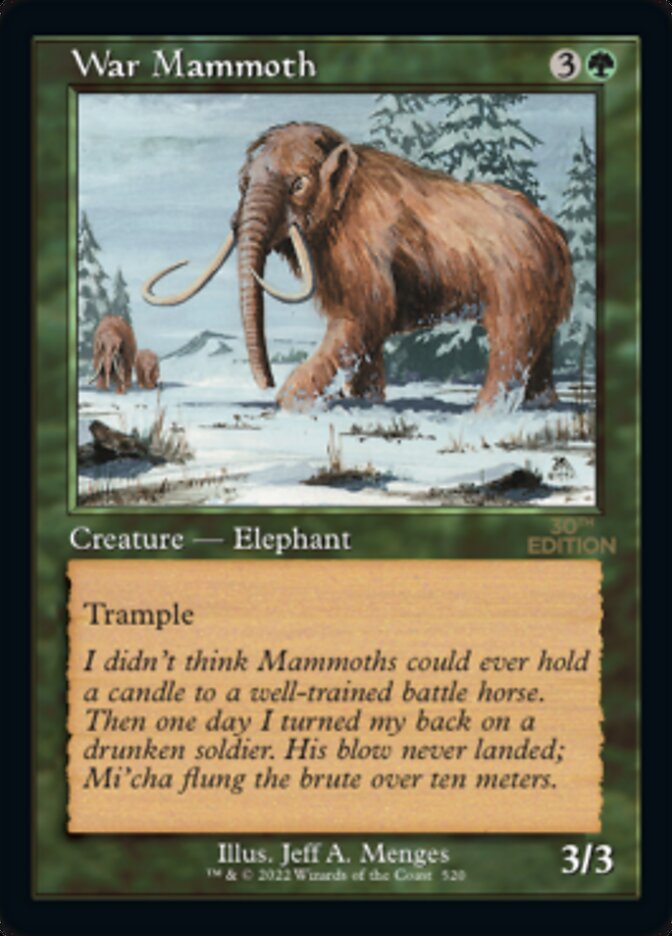 War Mammoth (Retro) [30th Anniversary Edition] | Total Play