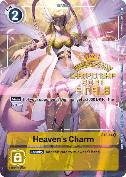 Heaven's Charm [ST3-14] (2021 Championship Finals Tamer's Evolution Pack) [Starter Deck: Heaven's Yellow Promos] | Total Play