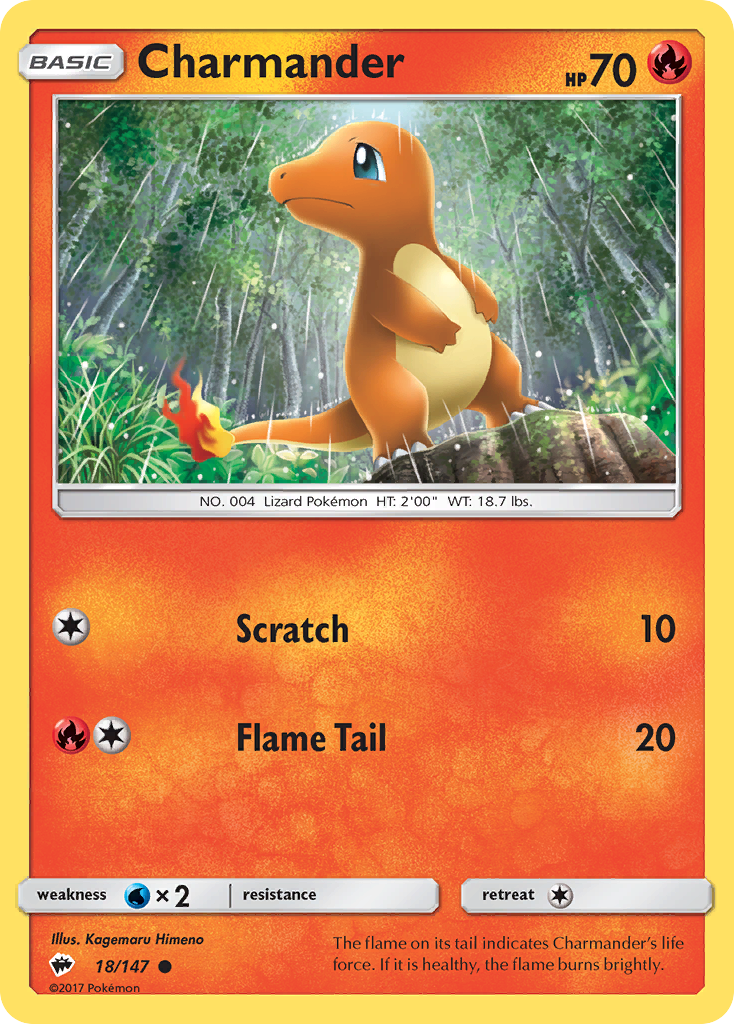 Charmander (18/147) [Sun & Moon: Burning Shadows] | Total Play