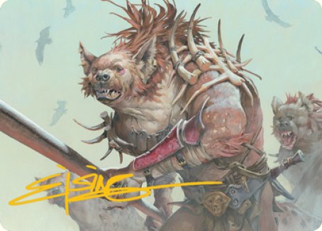 Gnoll Art Card (Gold-Stamped Signature) [Dungeons & Dragons: Adventures in the Forgotten Realms Art Series] | Total Play