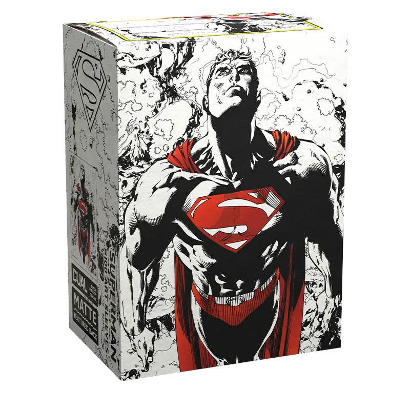 Dragon Shield: Standard 100ct Art Sleeves - Superman Core (Dual Matte) | Total Play