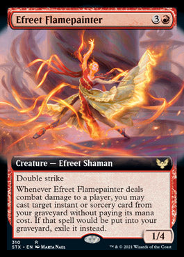 Efreet Flamepainter (Extended Art) [Strixhaven: School of Mages] | Total Play