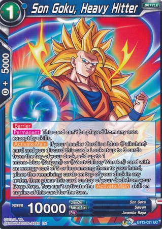 Son Goku, Heavy Hitter (BT12-031) [Vicious Rejuvenation] | Total Play