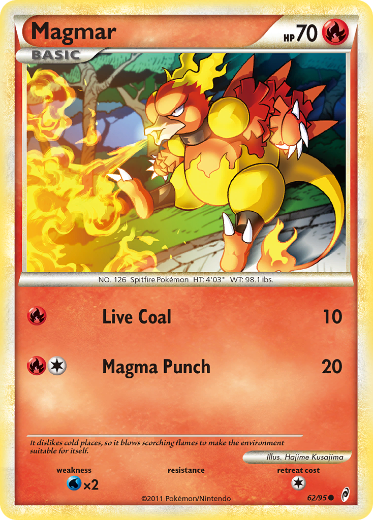 Magmar (62/95) [HeartGold & SoulSilver: Call of Legends] | Total Play