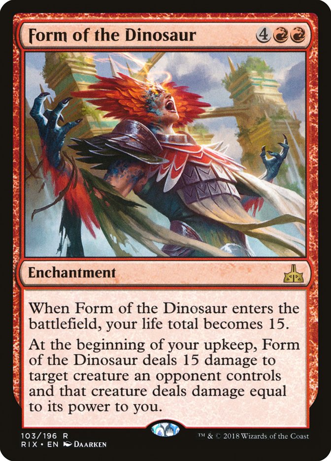 Form of the Dinosaur [Rivals of Ixalan] | Total Play