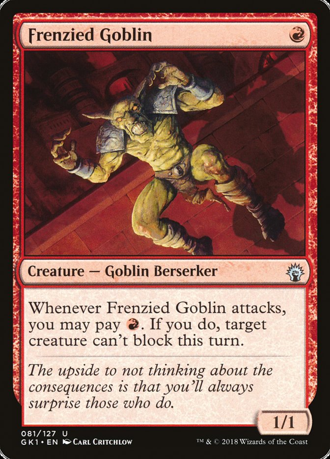 Frenzied Goblin [Guilds of Ravnica Guild Kit] | Total Play