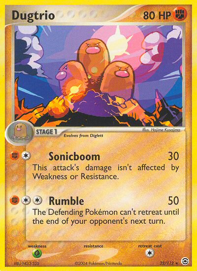 Dugtrio (22/112) [EX: FireRed & LeafGreen] | Total Play