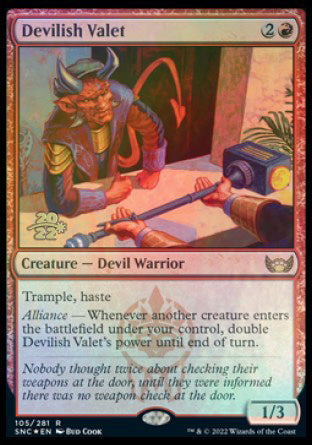 Devilish Valet [Streets of New Capenna Prerelease Promos] | Total Play