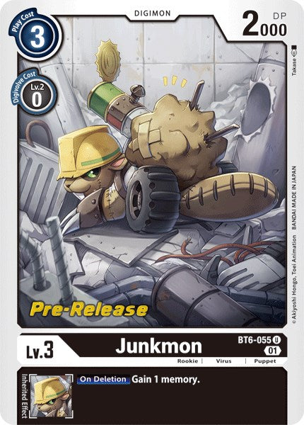 Junkmon [BT6-055] [Double Diamond Pre-Release Cards] | Total Play
