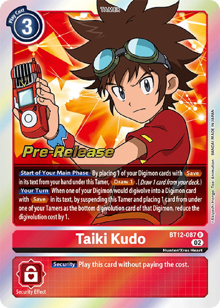 Taiki Kudo [BT12-087] [Across Time Pre-Release Cards] | Total Play