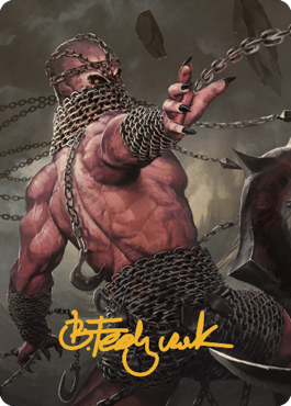 Chain Devil Art Card (Gold-Stamped Signature) [Commander Legends: Battle for Baldur's Gate Art Series] | Total Play