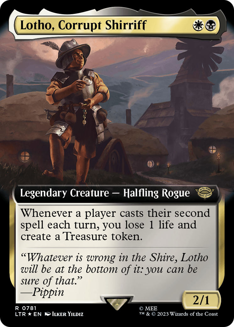 Lotho, Corrupt Shirriff (Extended Art) (Surge Foil) [The Lord of the Rings: Tales of Middle-Earth] | Total Play