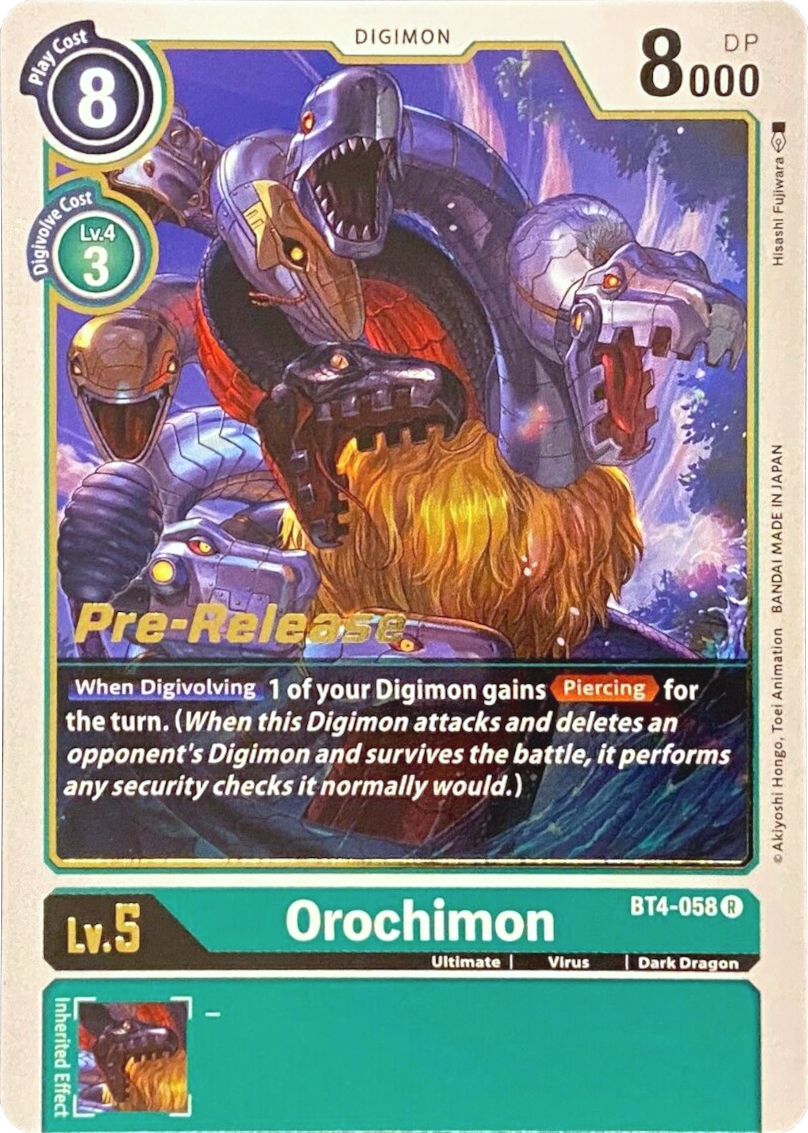 Orochimon [BT4-058] [Great Legend Pre-Release Promos] | Total Play