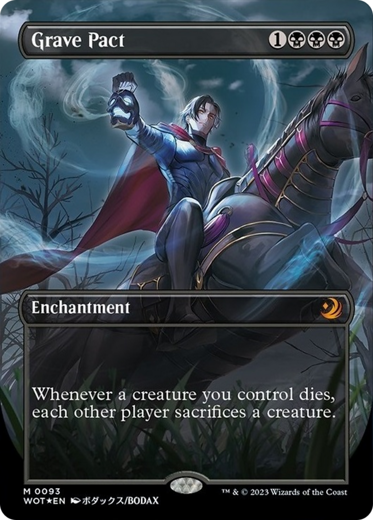 Grave Pact (Anime Borderless) (Confetti Foil) [Wilds of Eldraine: Enchanting Tales] | Total Play