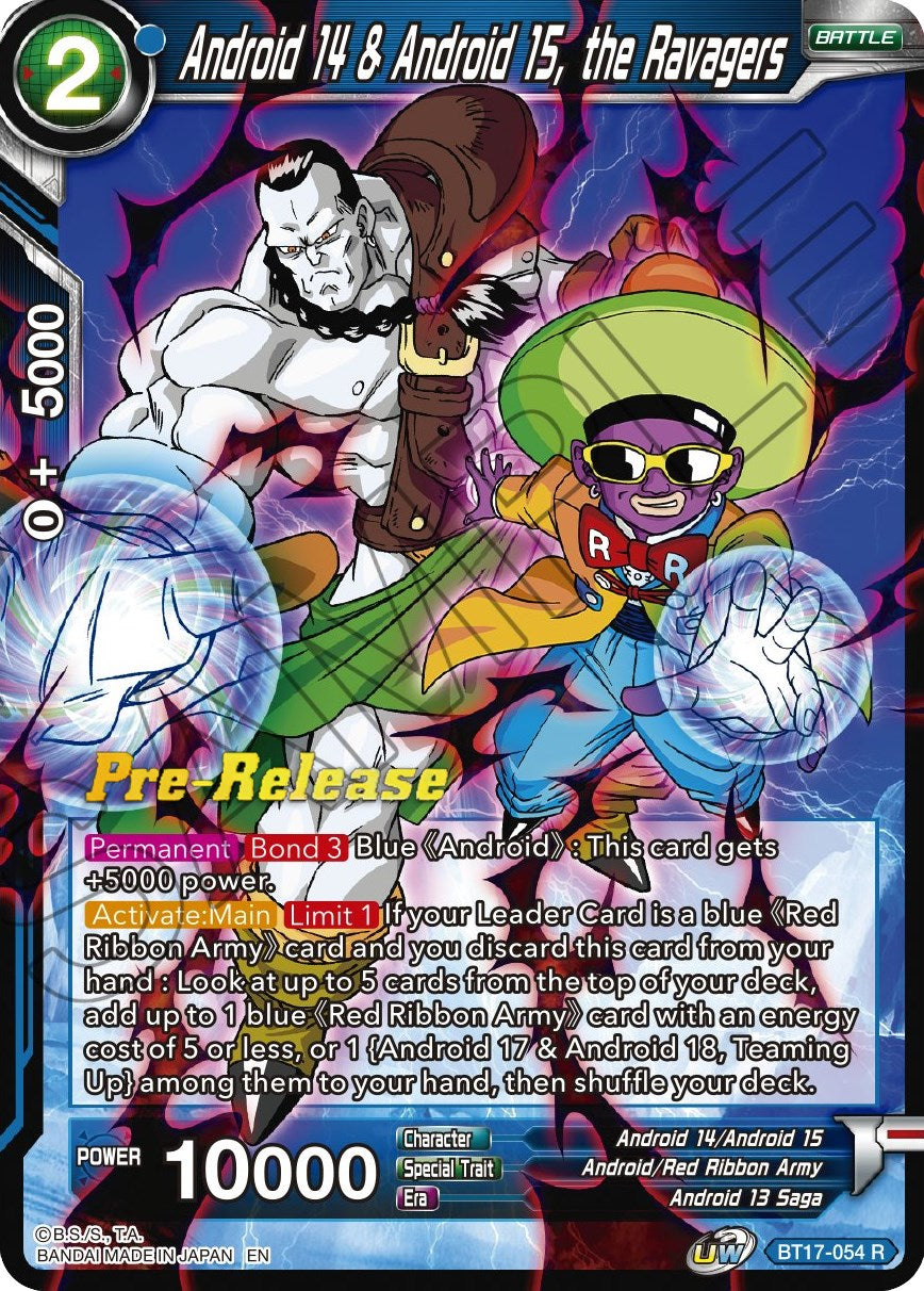 Android 14 & Android 15, the Ravagers (BT17-054) [Ultimate Squad Prerelease Promos] | Total Play